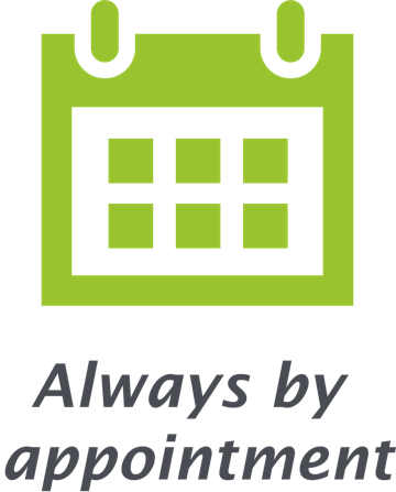 Always by appointment